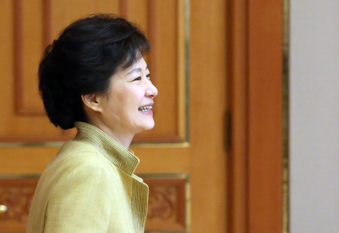韩国总统“惠心一笑”