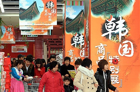 韩国产品在中国进口市场占有率居首
