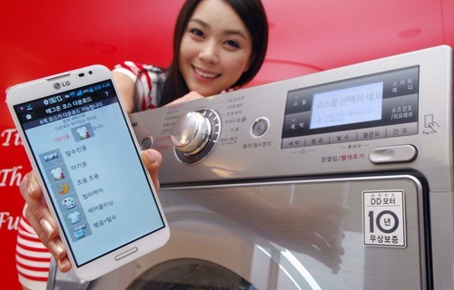 LG电子，韩国首创智能滚筒洗衣机问世