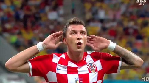 Croatias striker Mario Mandzukic named ‘Man of the Match’