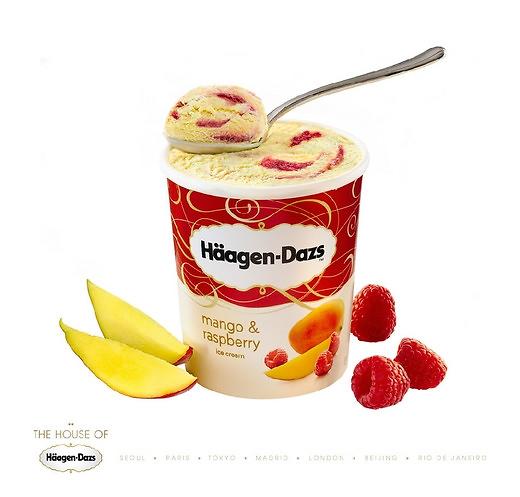 哈根达斯新款冰激凌“芒果&山莓”上市