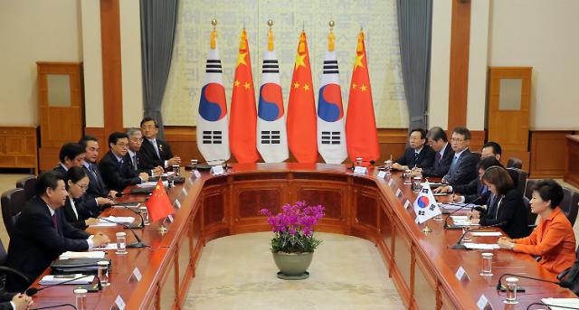 韩中首脑发表共同声明 签署多项谅解备忘录