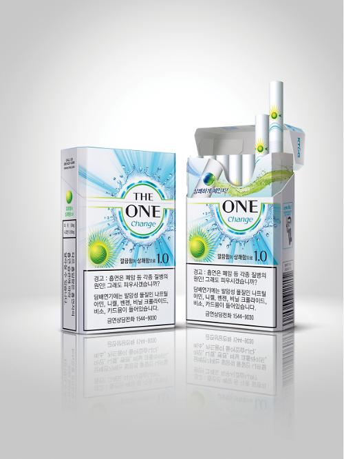 韩国kt G推出创意型香烟 The One Change