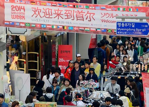 今年1-7月首尔中国游客增幅逾四成