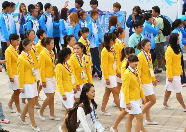 <仁川亚运会>中国代表团入住亚运村 目标是金牌奖牌双第一
