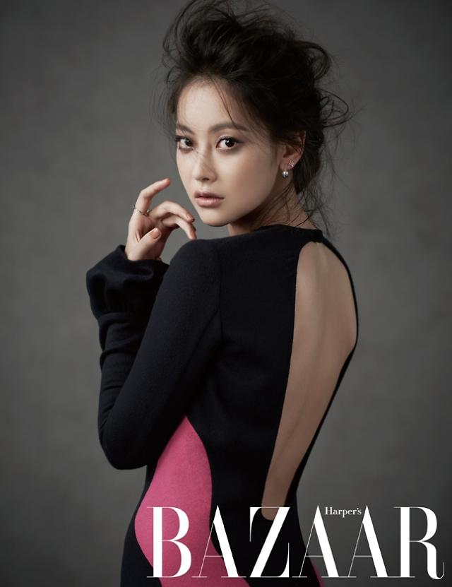 Actress Yeon-seo Oh transforms into a modern chic urbanista for Bazaar