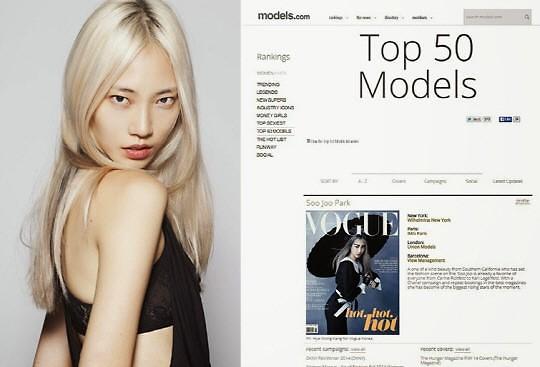 韩国模特朴秀珠跻身“世界模特TOP50”