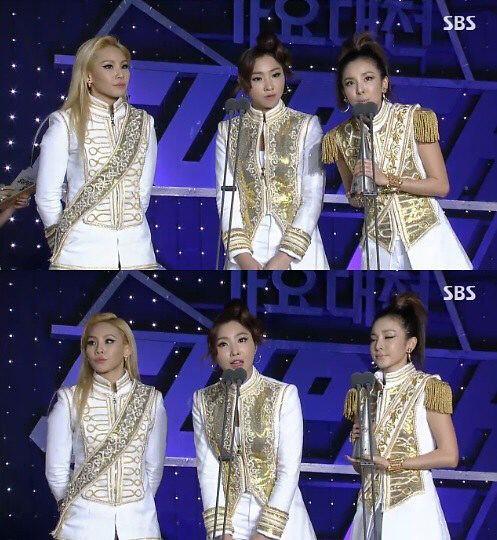 2NE1获SBS歌谣大战“最佳女子组合奖” 朴春缺席引热议