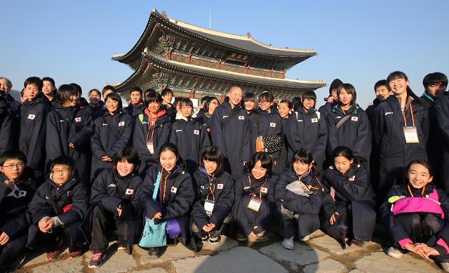 日本青少年体育代表团访问景福宫