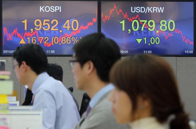 外国投资者大举买股致韩国综合股指小幅上扬