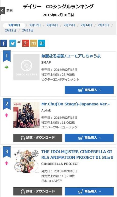 Apink单曲 Mr Chu 登日本公信榜亚军将四地巡回粉丝见面