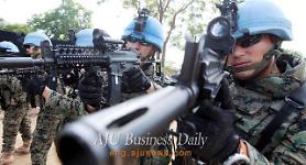 South Korean quick reaction force soldiers in South Sudan  