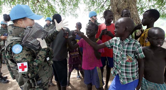 South Korean troops on UN peace-keeping mission in South Sudan 