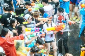 Water gun festival held at Yonsei-ro, Seoul