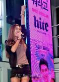 Rapper Jessi promotes Hite Pale Larger beer in Haeundae beach 