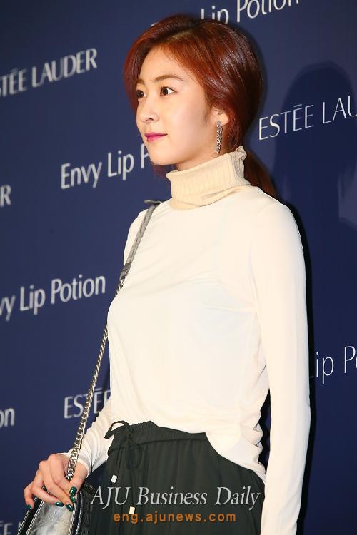 Actress and ballet dancer Wang Ji-won at launch event for Estee Lauders Envy Lip Potion 