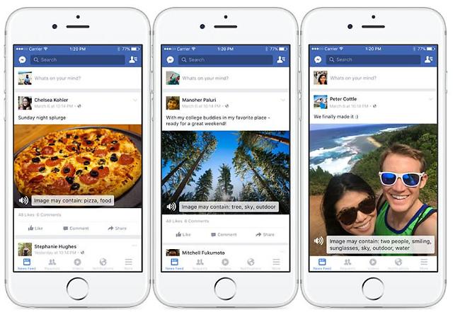 Facebook uses AI to describe image to the blind users