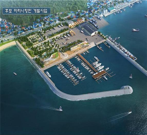 Construction begins to build first state-designated marina harbor