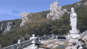 [AJU VIDEO] Scenic view from Boriam Buddhist Temple, Namhae