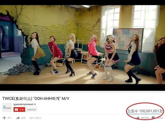 Twice出道曲mv点击量突破1亿次创韩国歌手新纪录