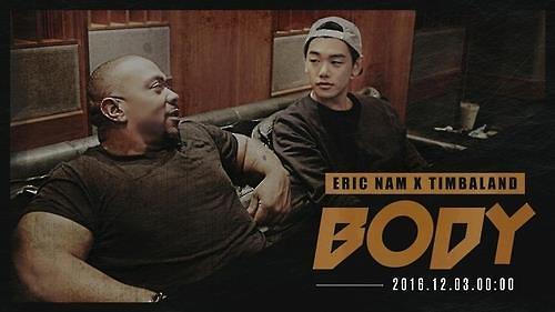 Eric Nam携手美国知名制作人 新歌《BODY》即将发布 