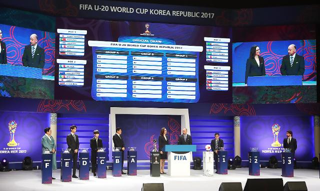 S. Korea paired with Argentina, England, Guinea in U-20 World Cup: Yonhap