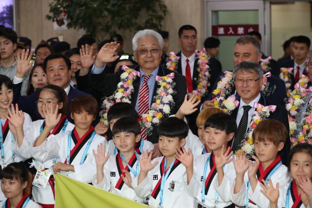 N. Korea taekwondo team arrives for rare inter-Korean sports exchange 