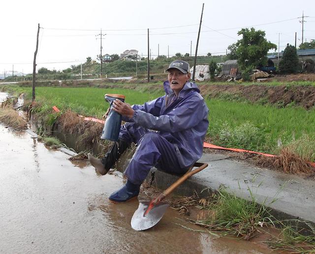 [PHOTO] Farmer delighted by timely rain
