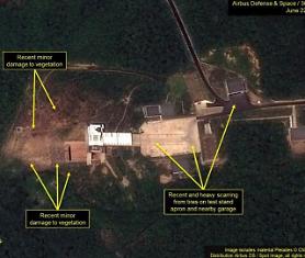 Satellite imagery shows N. Koreas small rocket engine test: 38 North
