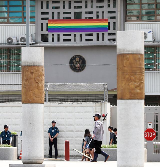 US embassy hoists rainbow flag to support Queer festival in S. Korea 