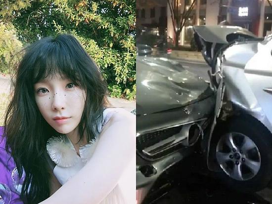 少时泰妍发生交通事故 致3车相撞
