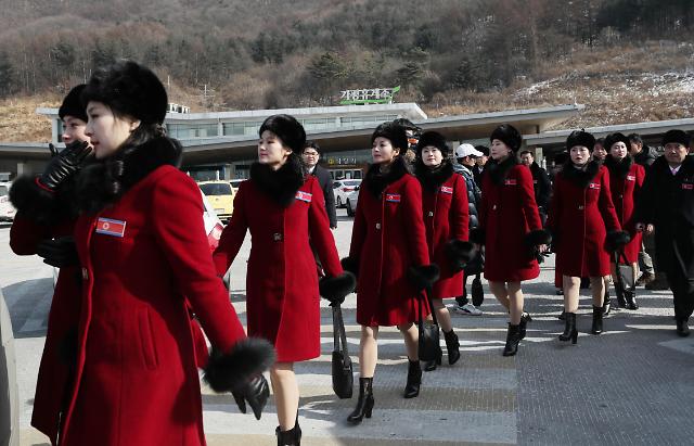 韩政府设宴欢迎朝鲜冬奥拉拉队一行