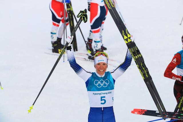 [OLY] Swedish cross-country skier Kalla wins 1st gold medal: Yonhap