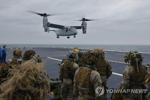 韩美4月启动联合登陆军演“双龙演习”