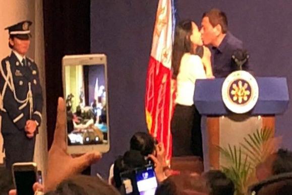 Mixed feelings about Philippine leader Dutertes kiss in Seoul