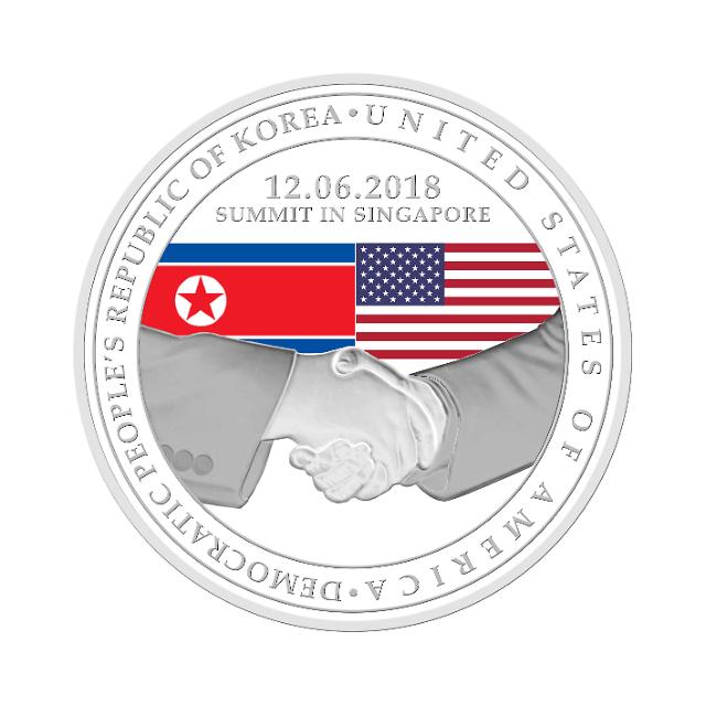 新加坡造币厂发行3款朝美首脑会谈纪念币