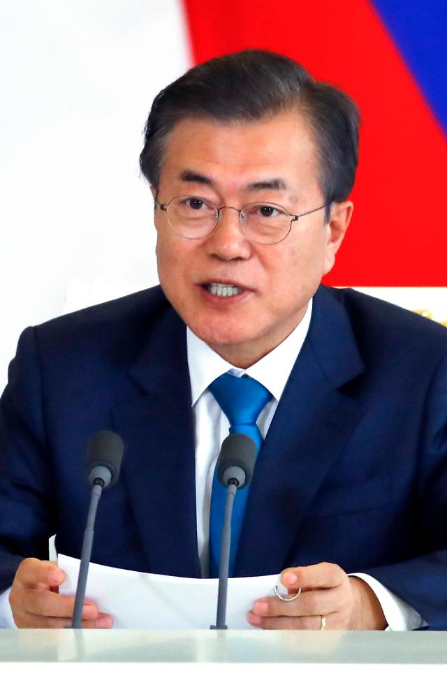 President Moon burst himself with fatigue and flu