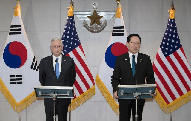 韩美防长：寻求方法实现半岛和平 驻韩美军规模保持不变