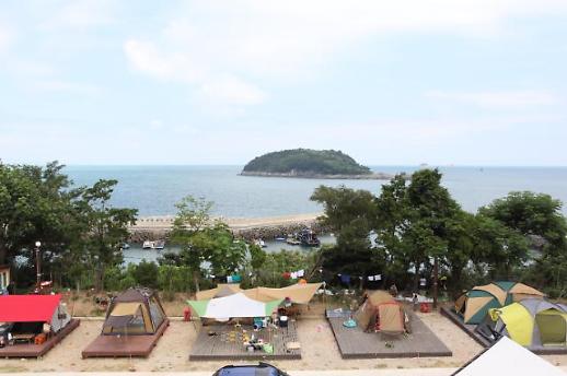 [추석&여행]②텐트 밖은 낭만 가득한 바다...여수 금오도캠핑장