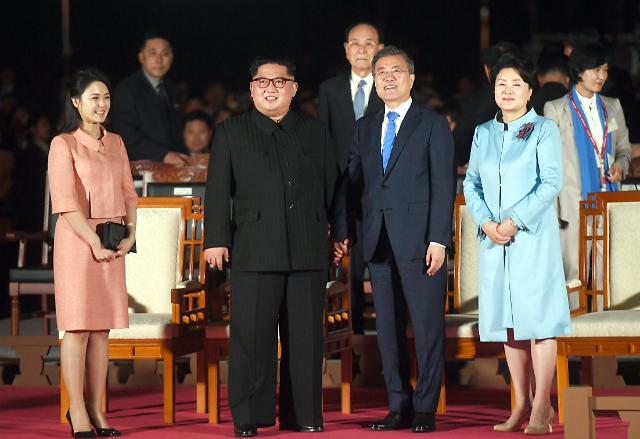 韩朝第一夫人平壤会谈“时装秀”