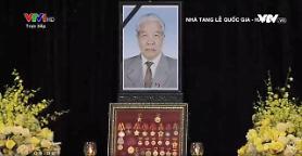 Hình ảnh lễ tang Nguyên Tổng Bí thư Đỗ Mười