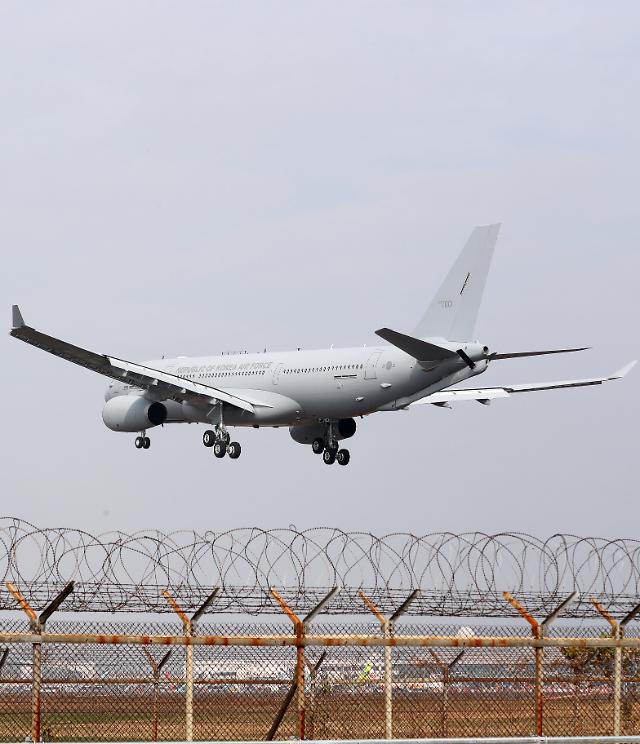 [PHOTO NEWS] First A330 aerial refueling tanker aircraft arrives in S. Korea