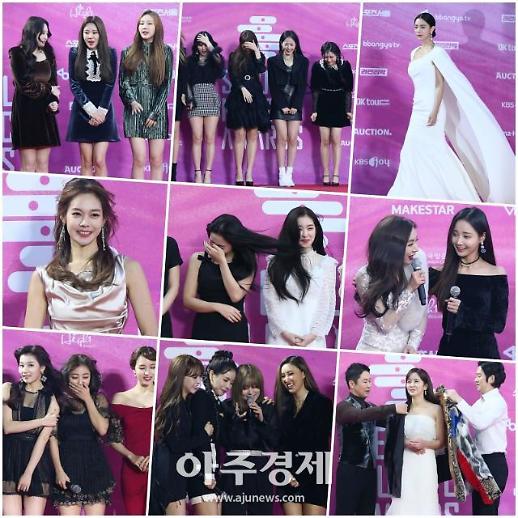 [광화문갤러리] 한파와 돌풍이 만들어낸 2019서울가요대상 레드카펫 이색 화보