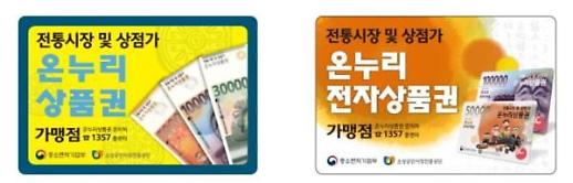 ​온누리상품권, 우리은행·BC카드서 카드형으로도 살 수 있다