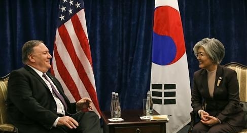 韩美外长会晤商讨第二次金特会事宜