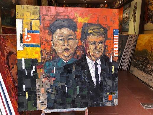 [광화문갤러리] 북미정상회담 앞둔 하노이, 도처에 널린 김정은과 트럼프