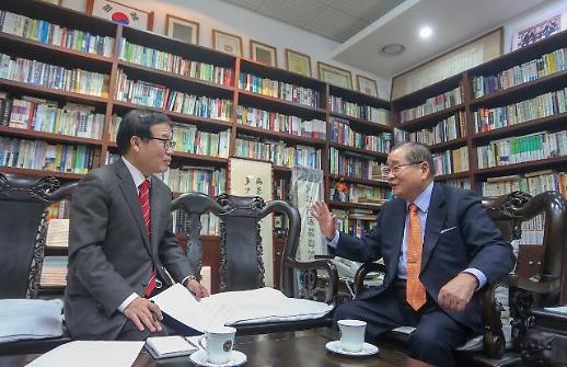 이종찬 문대통령이 1919년 건국 주장할 때 내가 말려…김구가 임정의 전부 아니다