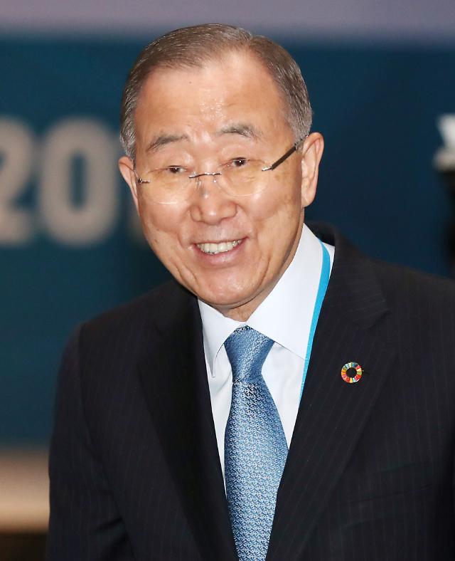 联合国前秘书长潘基文呼吁及时解决气候问题