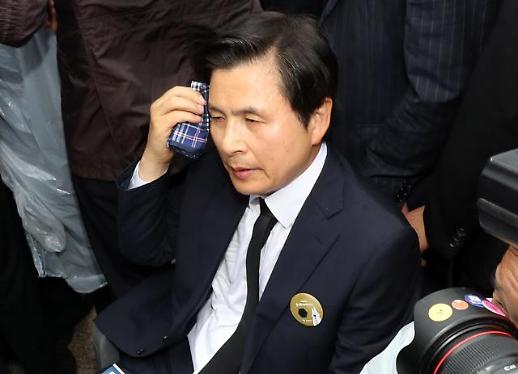 [슬라이드 화보] 광주서 진땀흘린 황교안 대표