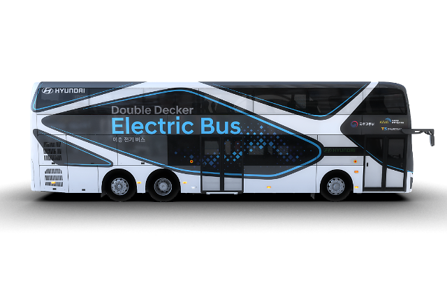 Hyuindai Motors first double-decker electric bus makes debut 